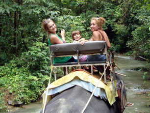 volunteer-takes-elephant-safari-thailand